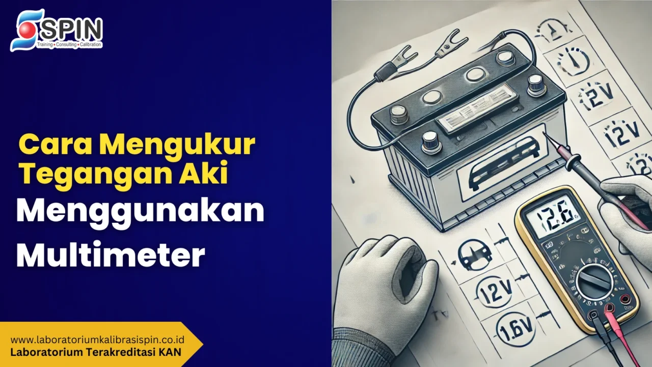 cara mengukur tegangan aki menggunakan multimeter