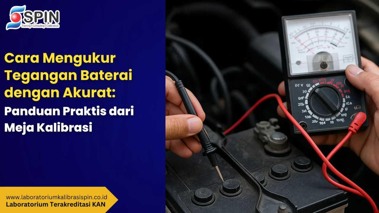 mengukur tegangan baterai